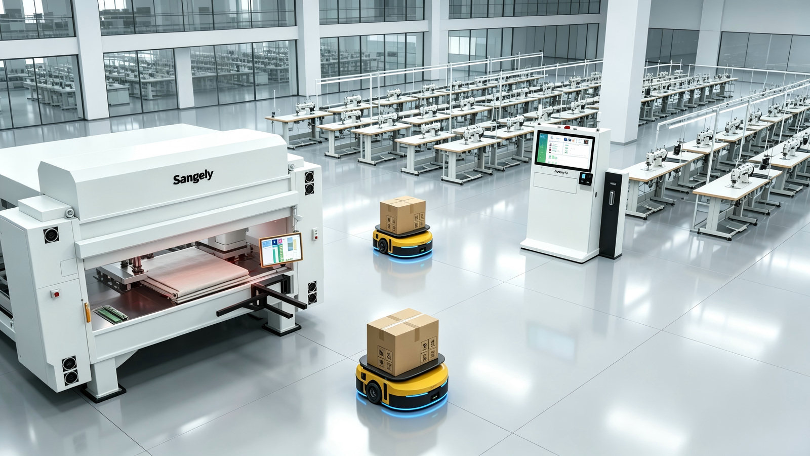 Sangely native integrated PDM, ERP, and MES system for bag manufacturing