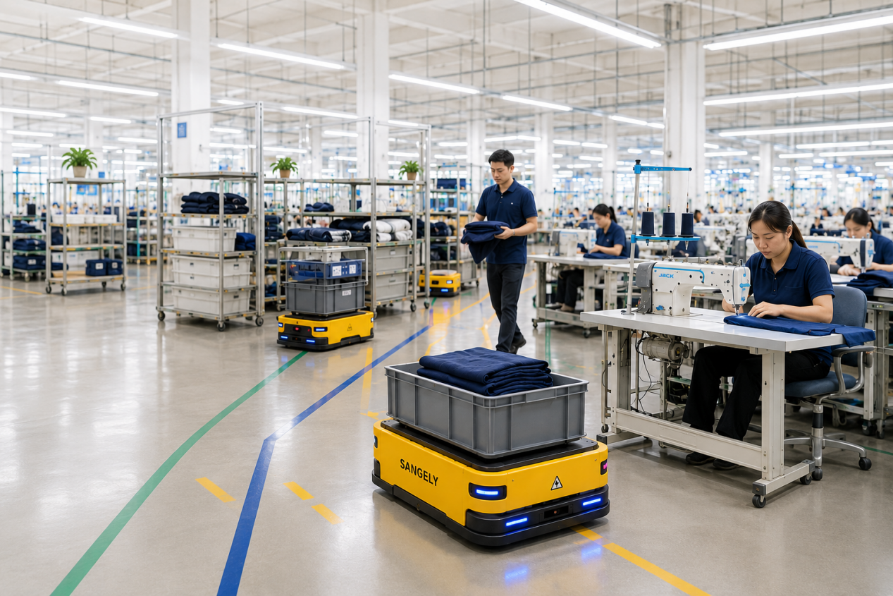 Sangely WMS smart warehousing and manufacturing logistics illustration 2